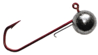 Rundkopf-Jig mit VMC Barbarian 5150 RD Jighaken 2/0, Baitholder, 28 g/30 g