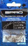 SPRO Salt! Stainless Steel Quick Change Snap, Gr. 5, Inhalt: 10 Stück