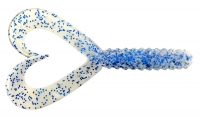 JENZI Doppelschwanz-Twister, blau-weiss, 8 cm