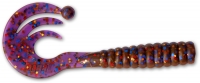 ZEBCO Curly Tail, 8 cm, UV Purple Pebbles, Packungsinhalt: 5 Stück