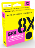 Sufix SFX 8 CARRIER BRAID, Multi Color, 0,165 mm, 10 kg, 300 Meter